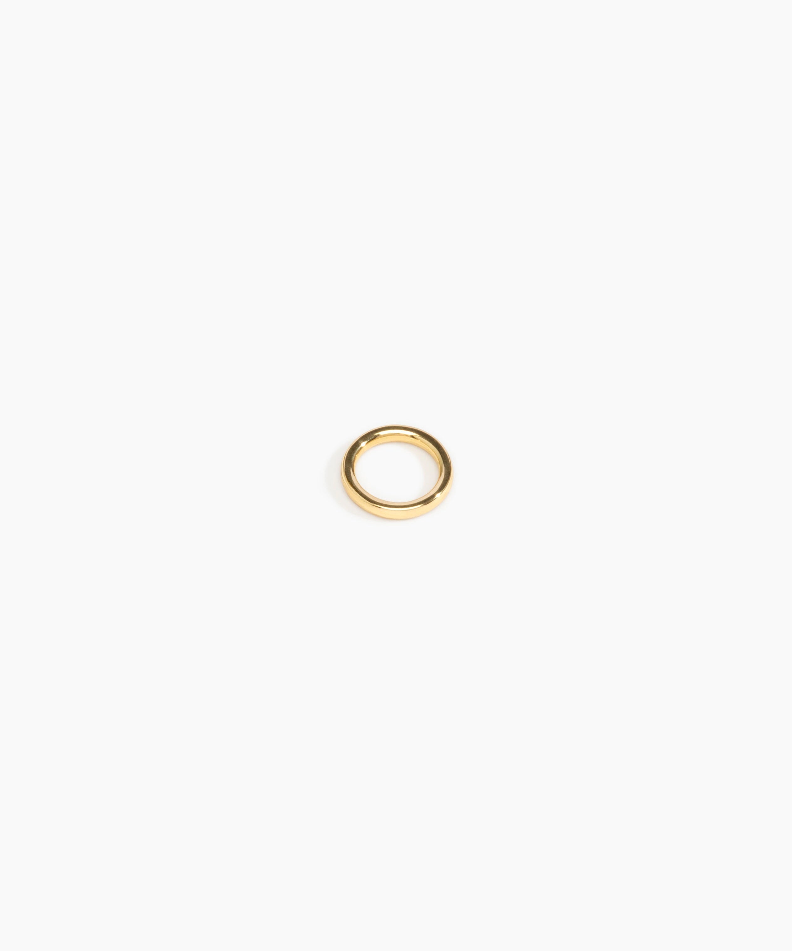 LO Collections Circle Ring in Nano-Coated Brass Material