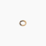 Dinosaur Designs Modern Tribal Band Ring in Sandy Pearl Colour resin with Wide Fit