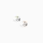 LO Collections x ALEX AND TRAHANAS Small Chifferi Hoop Earrings in Silver-Plated Brass Material