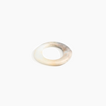 Dinosaur Designs Small Drift Bangle in Sandy Pearl Colour resin with Wide Fit