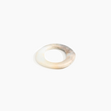 Dinosaur Designs Small Drift Bangle in Sandy Pearl Colour resin with Wide Fit