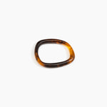 Dinosaur Designs Slate Bangle in Tortoise Colour resin with Wide Fit