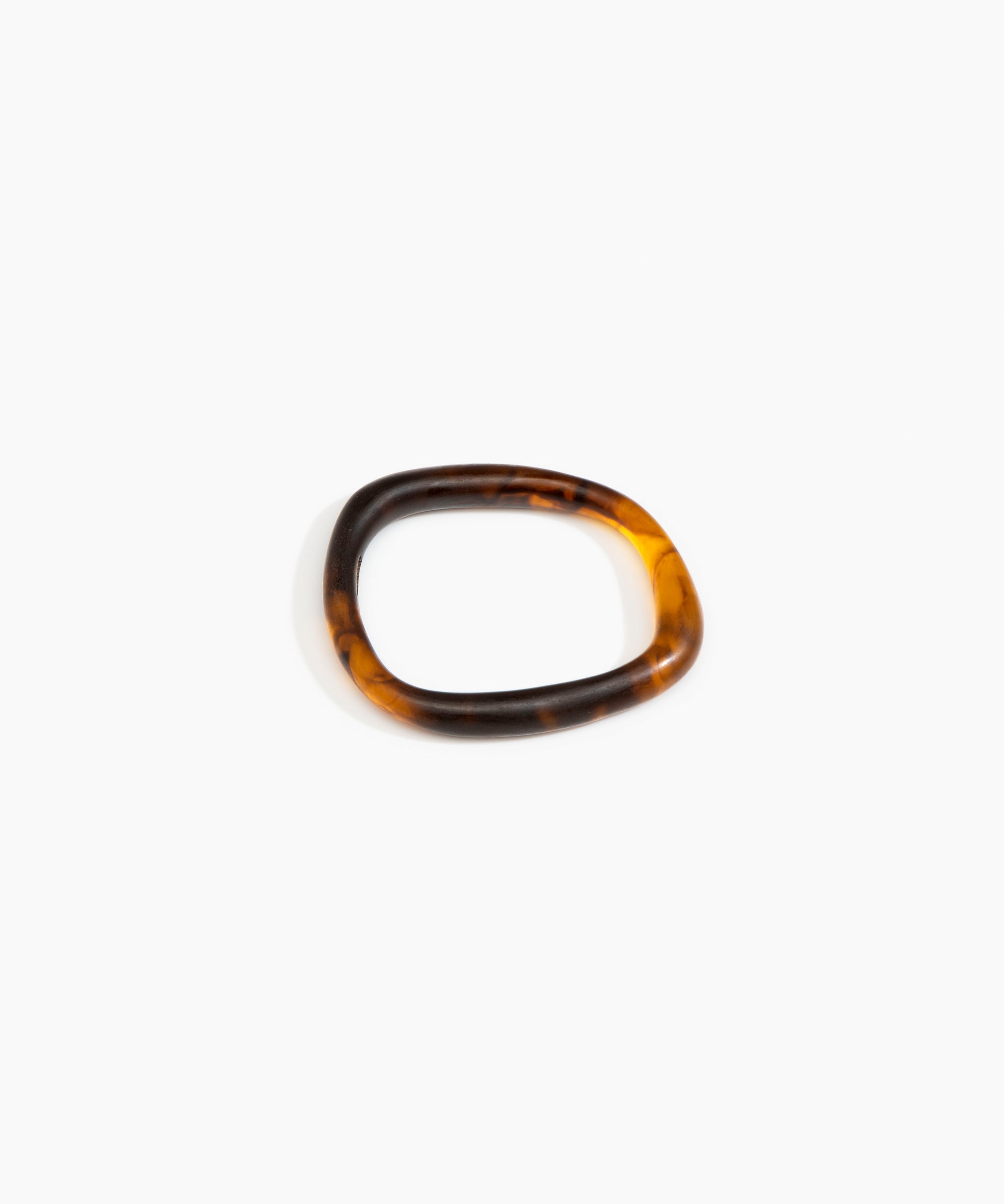 Dinosaur Designs Slate Bangle in Tortoise Colour resin with Wide Fit