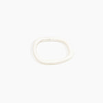 Dinosaur Designs Slate Bangle in Chalk Swirl Colour resin with Wide Fit