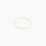 Dinosaur Designs Slate Bangle in Chalk Swirl Colour resin with Wide Fit