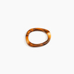 Dinosaur Designs Slate Bangle in Dark Horn Colour resin with Wide Fit