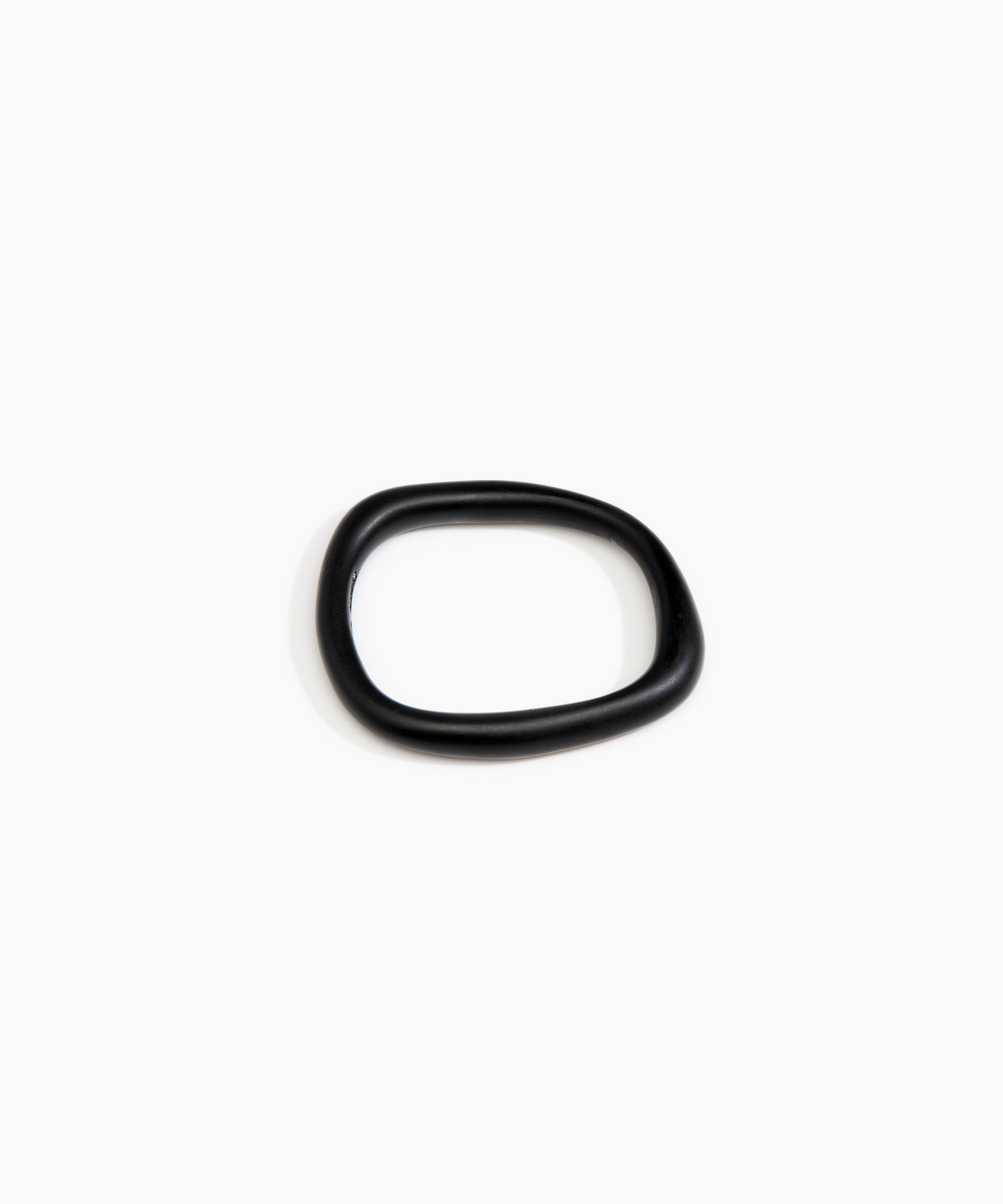 Dinosaur Designs Slate Bangle in Black Colour resin with Wide Fit