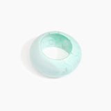 Dinosaur Designs Boulder Bangle in Mint Colour resin with Wide Fit