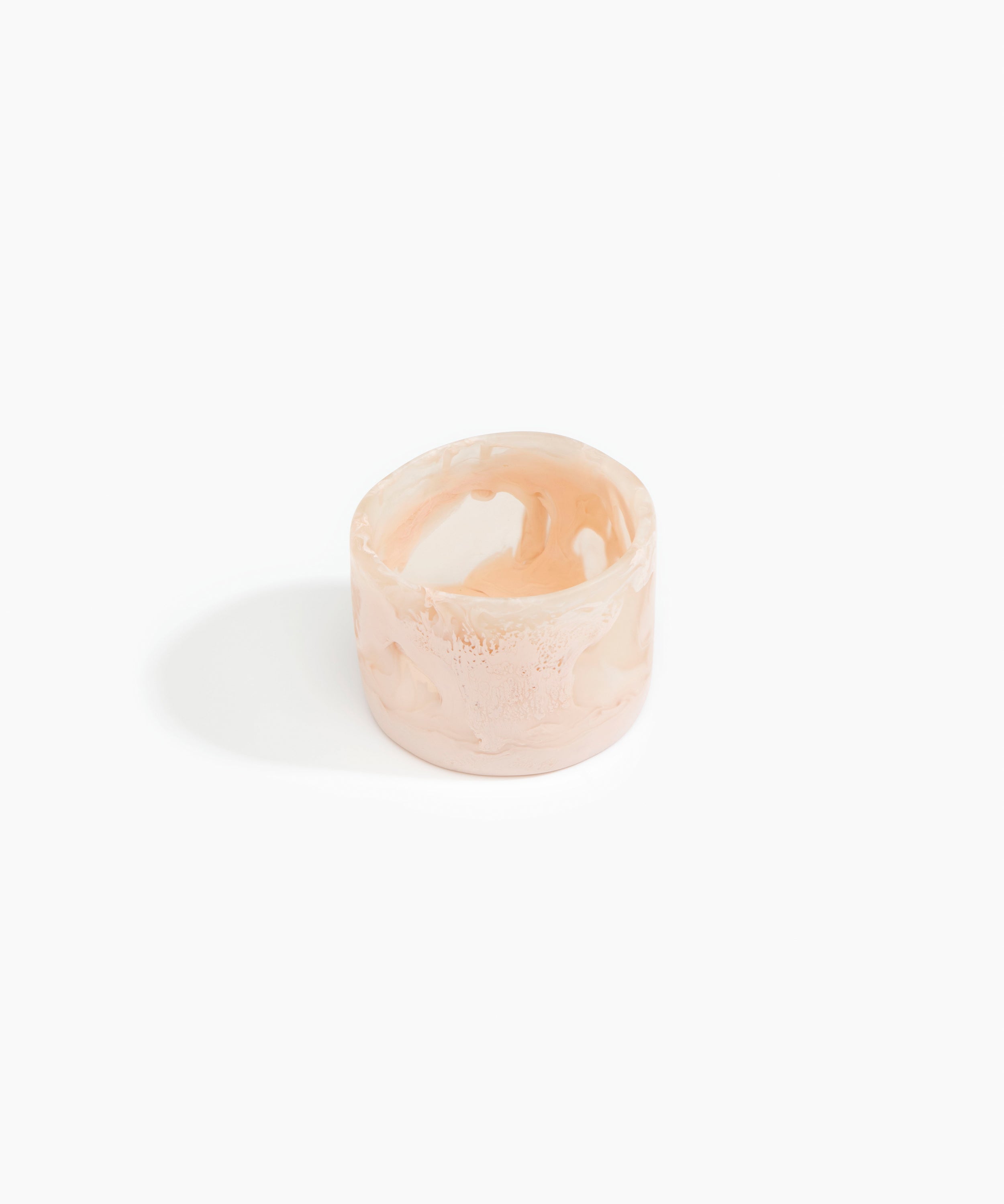 Dinosaur Designs Long Band Bangle in Rose Swirl Colour resin with Regular Fit