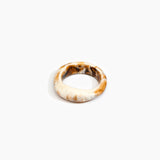 Dinosaur Designs Earth Bangle in Light Horn Colour resin with Regular Fit
