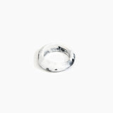 Dinosaur Designs Earth Bangle in White Marble Colour resin with Regular Fit