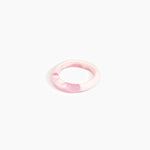 Dinosaur Designs Small Organic Bangle in Shell Pink Colour resin with Regular Fit