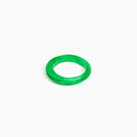 Dinosaur Designs Small Organic Bangle in Leaf Colour resin with Regular Fit