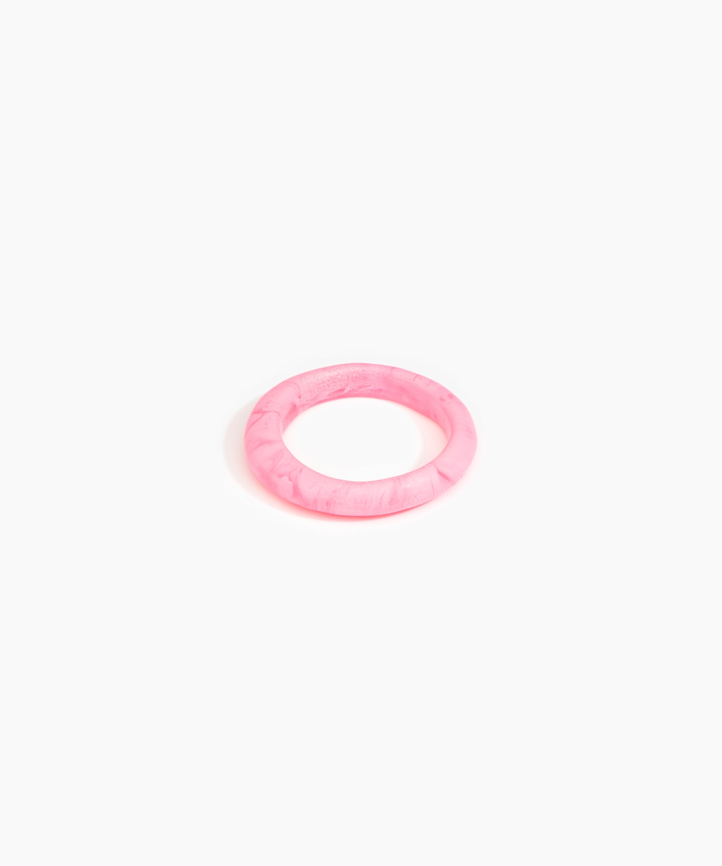 Dinosaur Designs Small Organic Bangle in Parakeet Colour resin with Regular Fit