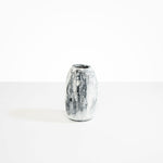 Dinosaur Designs Medium Pebble Vase in White Marble Colour resin