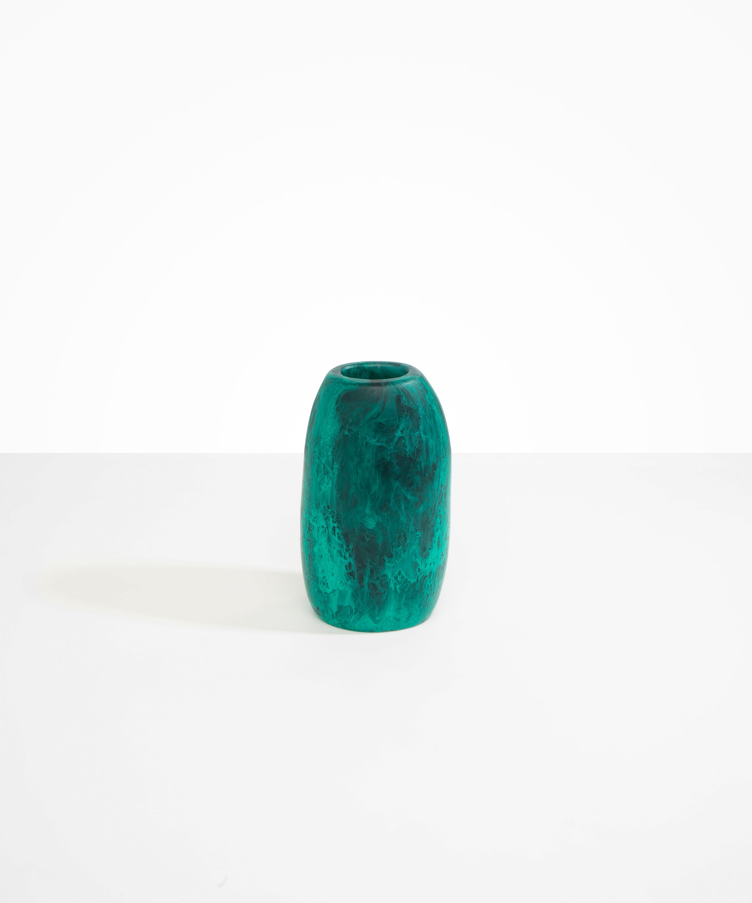 Dinosaur Designs Medium Pebble Vase in Mineral Swirl Colour resin