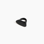 Dinosaur Designs Shield Ring in Black Colour resin with Regular Fit