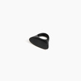 Dinosaur Designs Shield Ring in Black Colour resin with Regular Fit