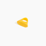 Dinosaur Designs Shield Ring in Honeycomb Colour resin with Regular Fit