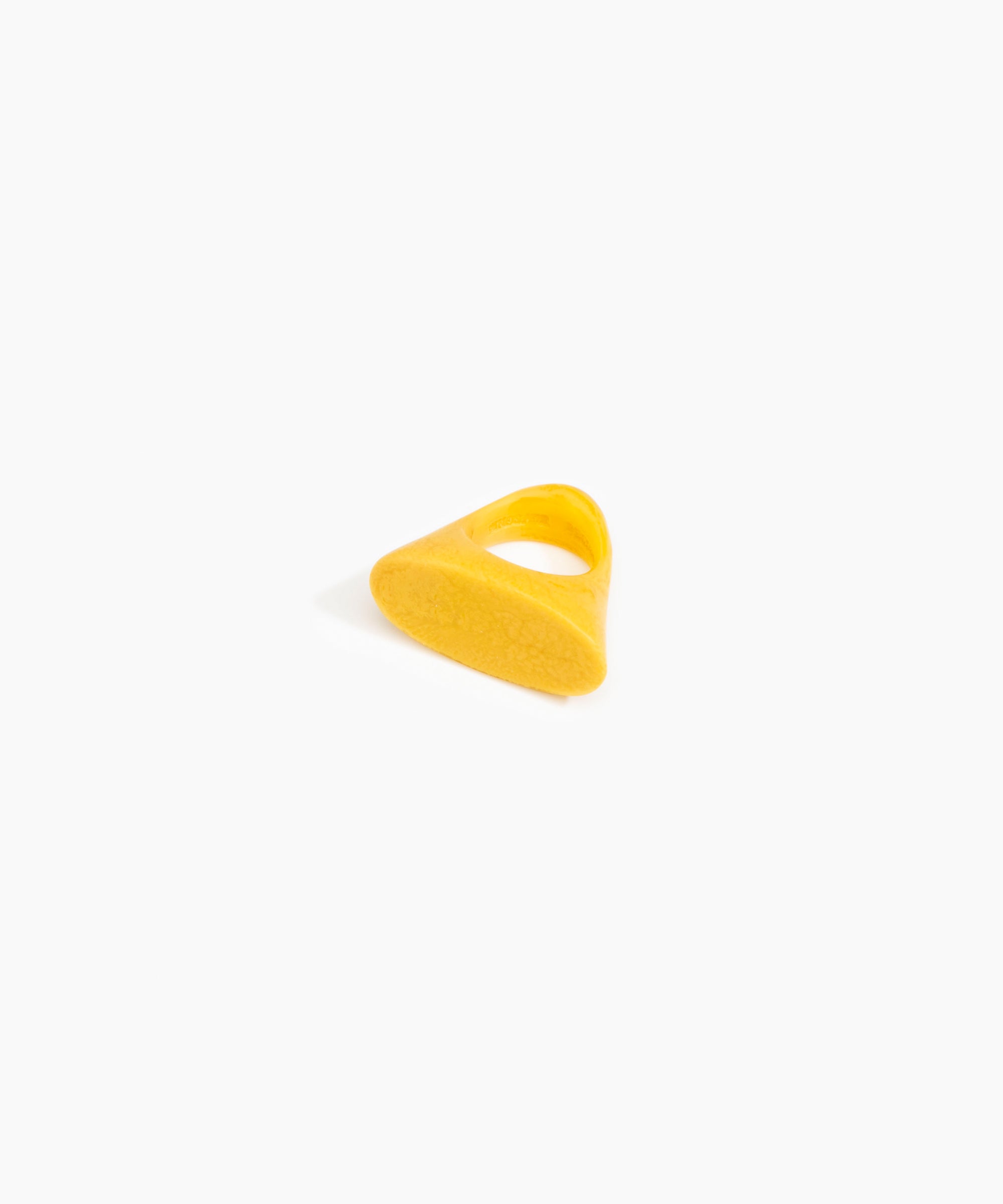 Dinosaur Designs Shield Ring in Honeycomb Colour resin with Regular Fit