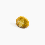 Dinosaur Designs Stone Ring in Malachite Colour resin with Wide Fit