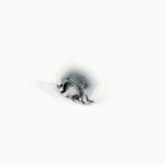 Dinosaur Designs Stone Ring in White Marble Colour resin with Wide Fit