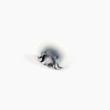 Dinosaur Designs Stone Ring in White Marble Colour resin with Wide Fit