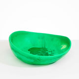 Dinosaur Designs Large Flow Bowl in Leaf Colour resin