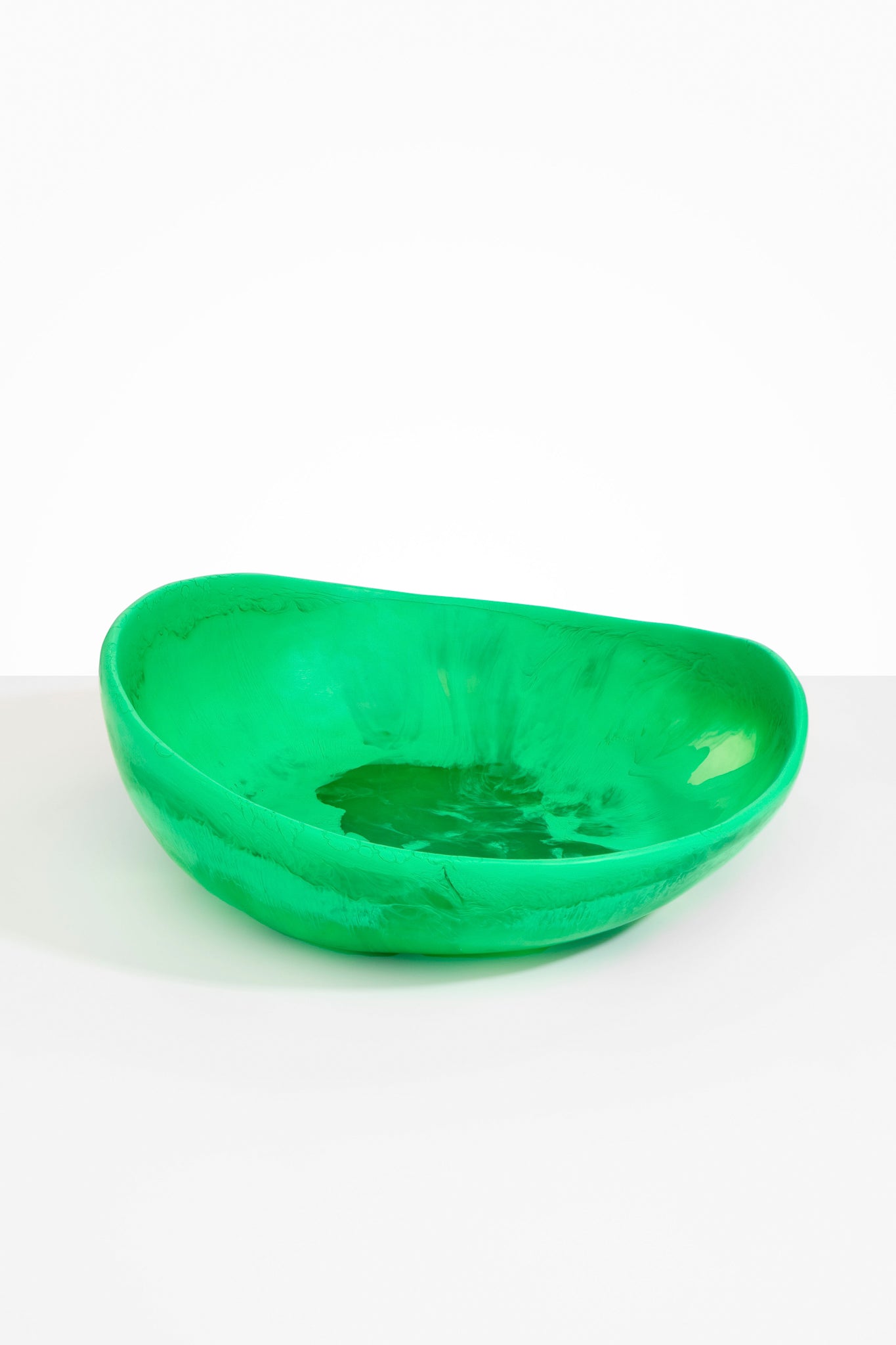 Dinosaur Designs Large Flow Bowl in Leaf Colour resin