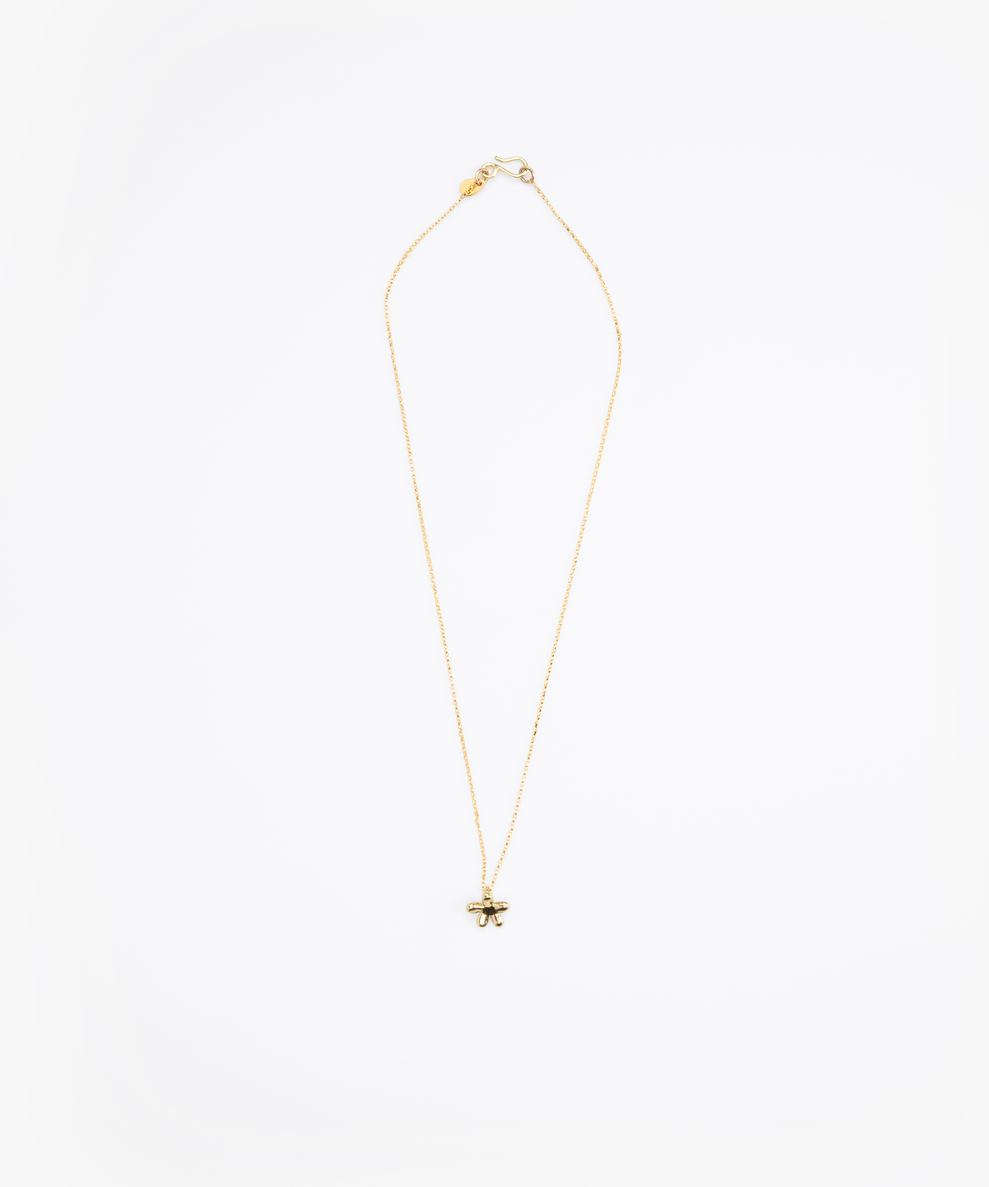 LO Collections Small Daisy Pendant in Nano-Coated Brass Material