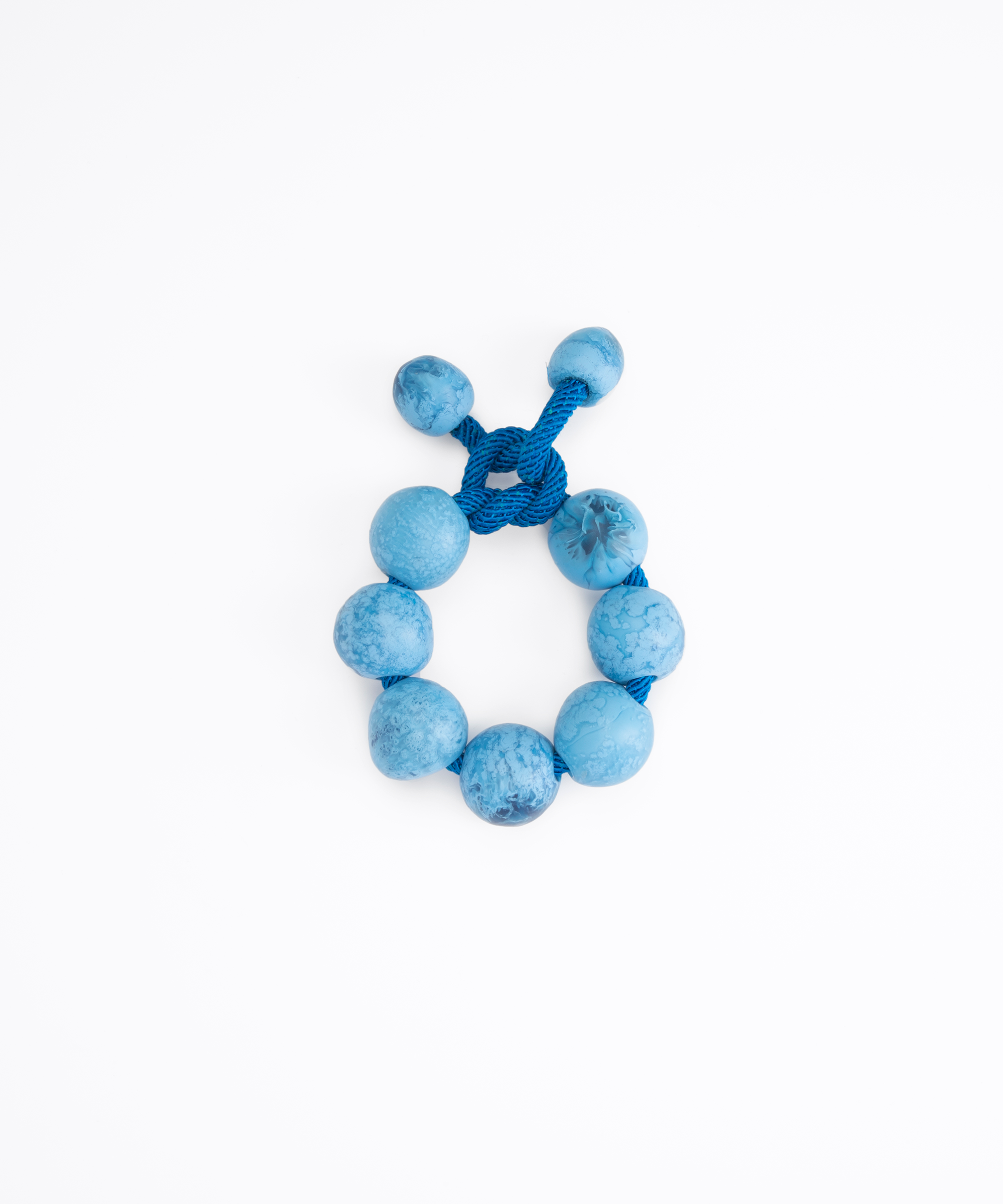 Dinosaur Designs Bold Ball Bracelet in Sky Colour resin with One Size Fit
