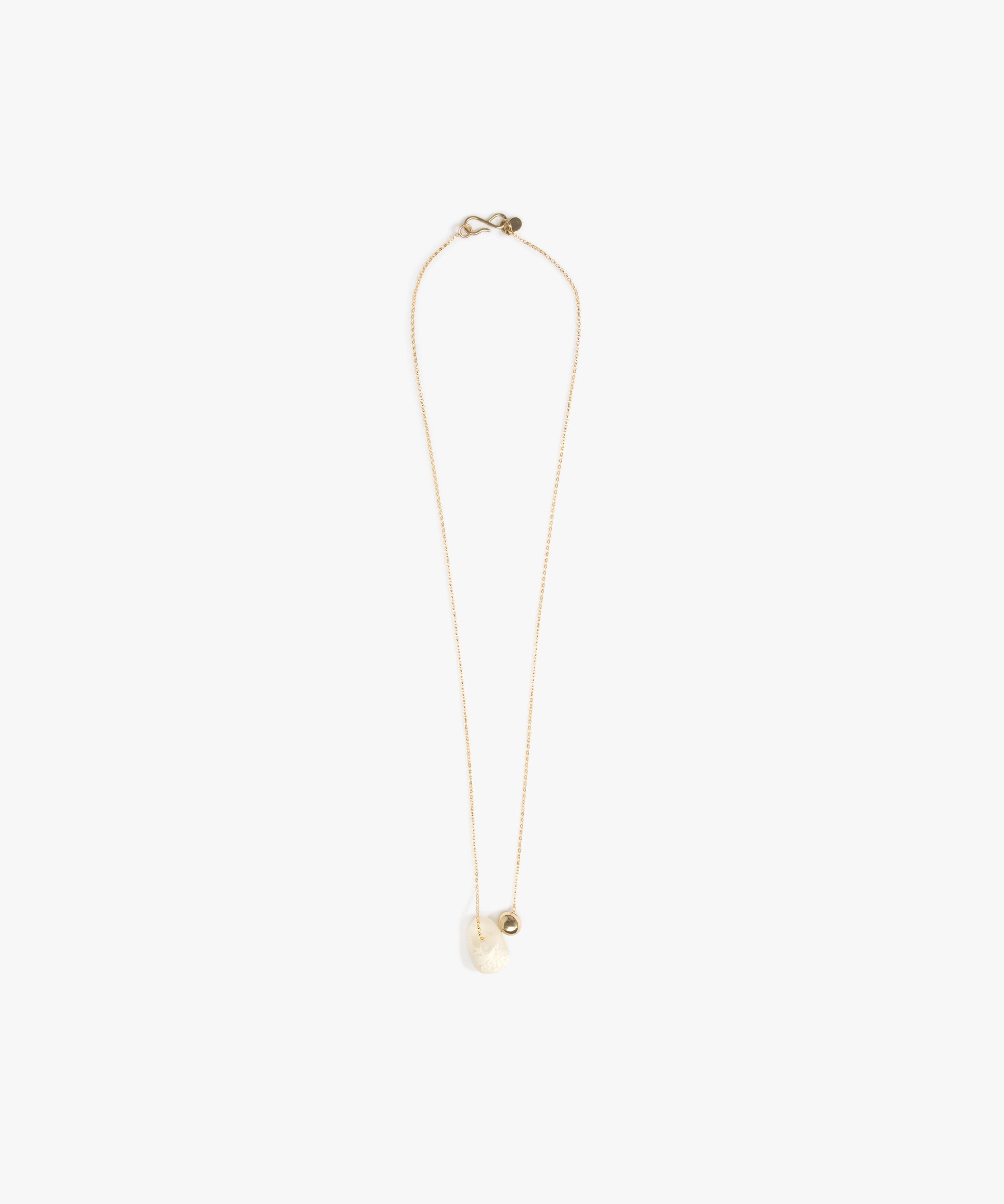 Dinosaur Designs Joie De Vivre Pendant in Chalk Swirl Colour resin with Gold-Filled Material