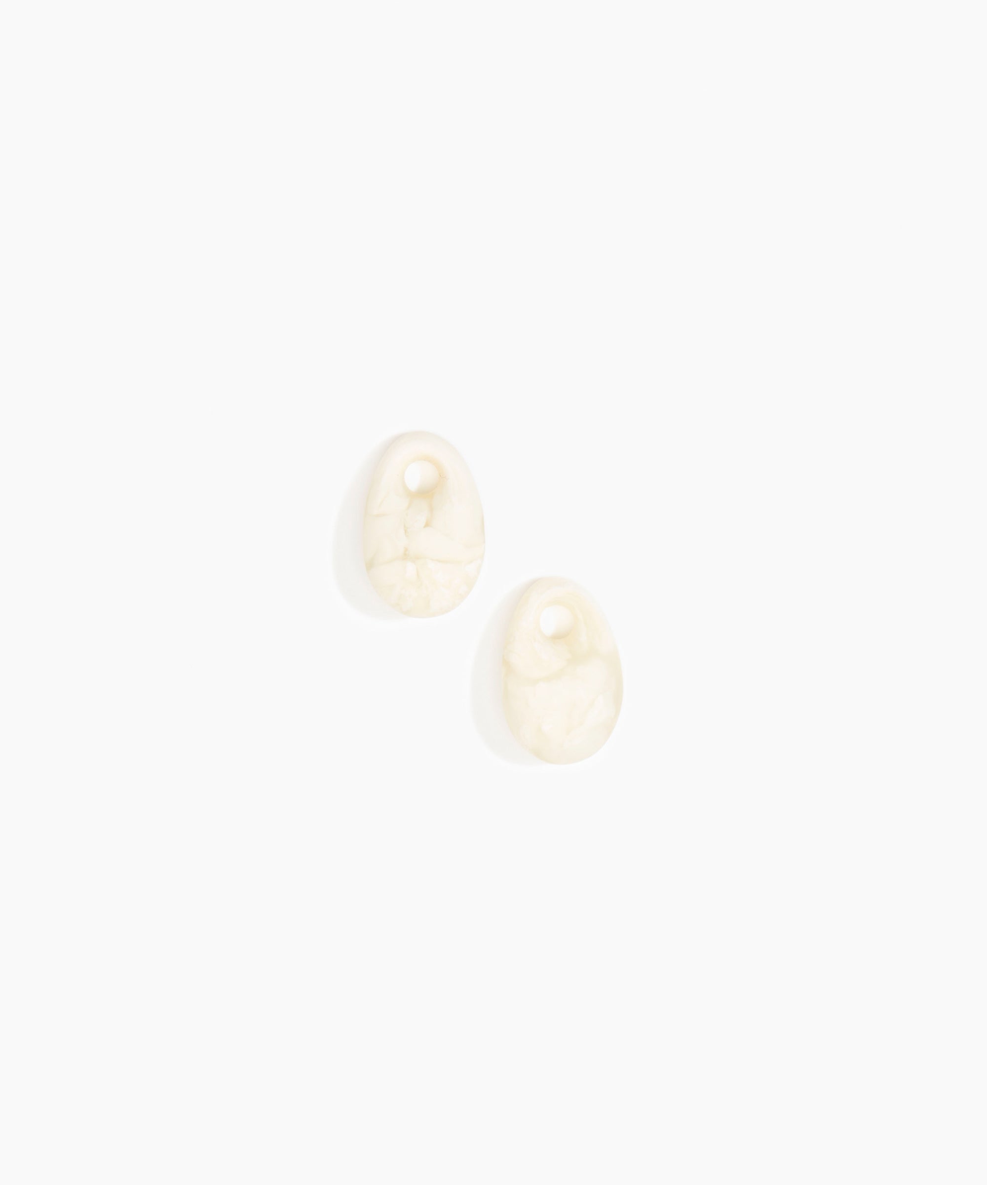Dinosaur Designs Small Rock Beads in Chalk Swirl Colour resin