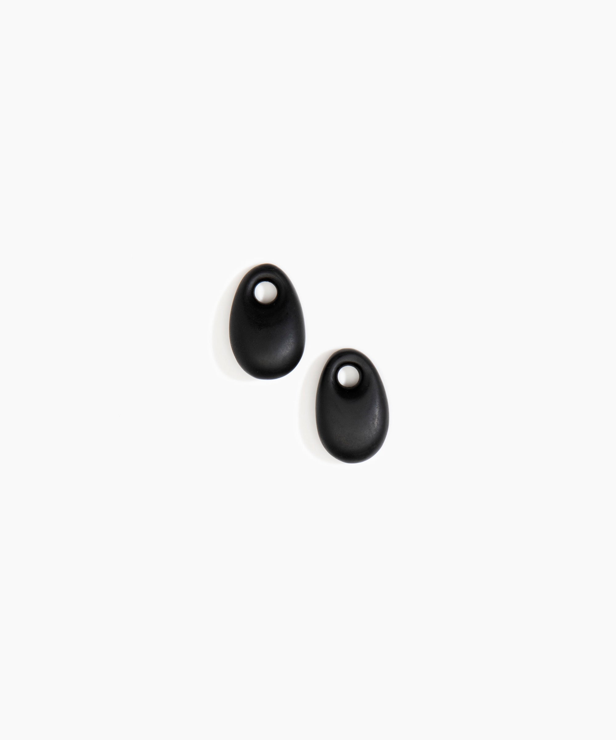 Dinosaur Designs Small Rock Beads in Black Colour resin