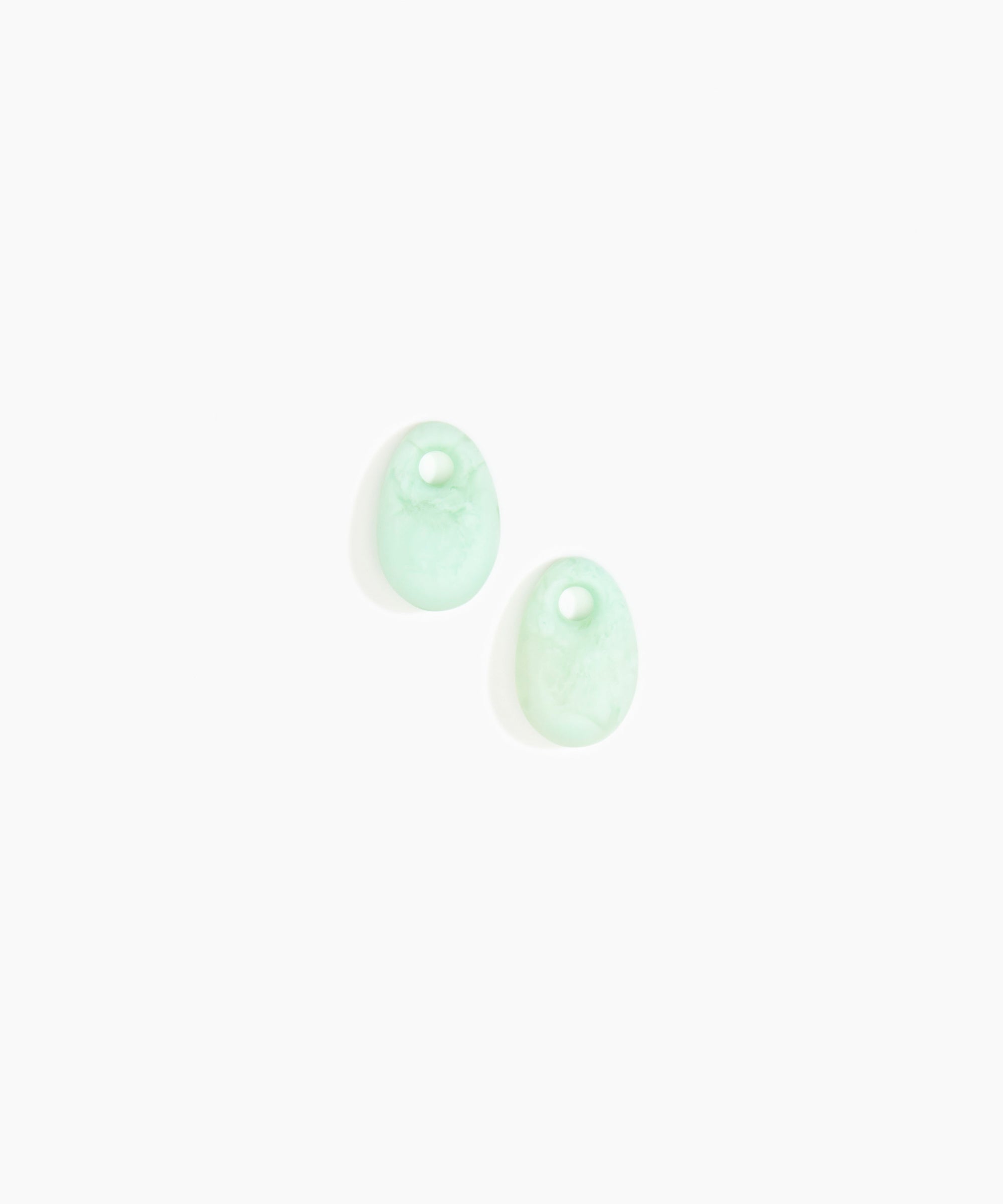 Dinosaur Designs Small Rock Beads in Mint Colour resin