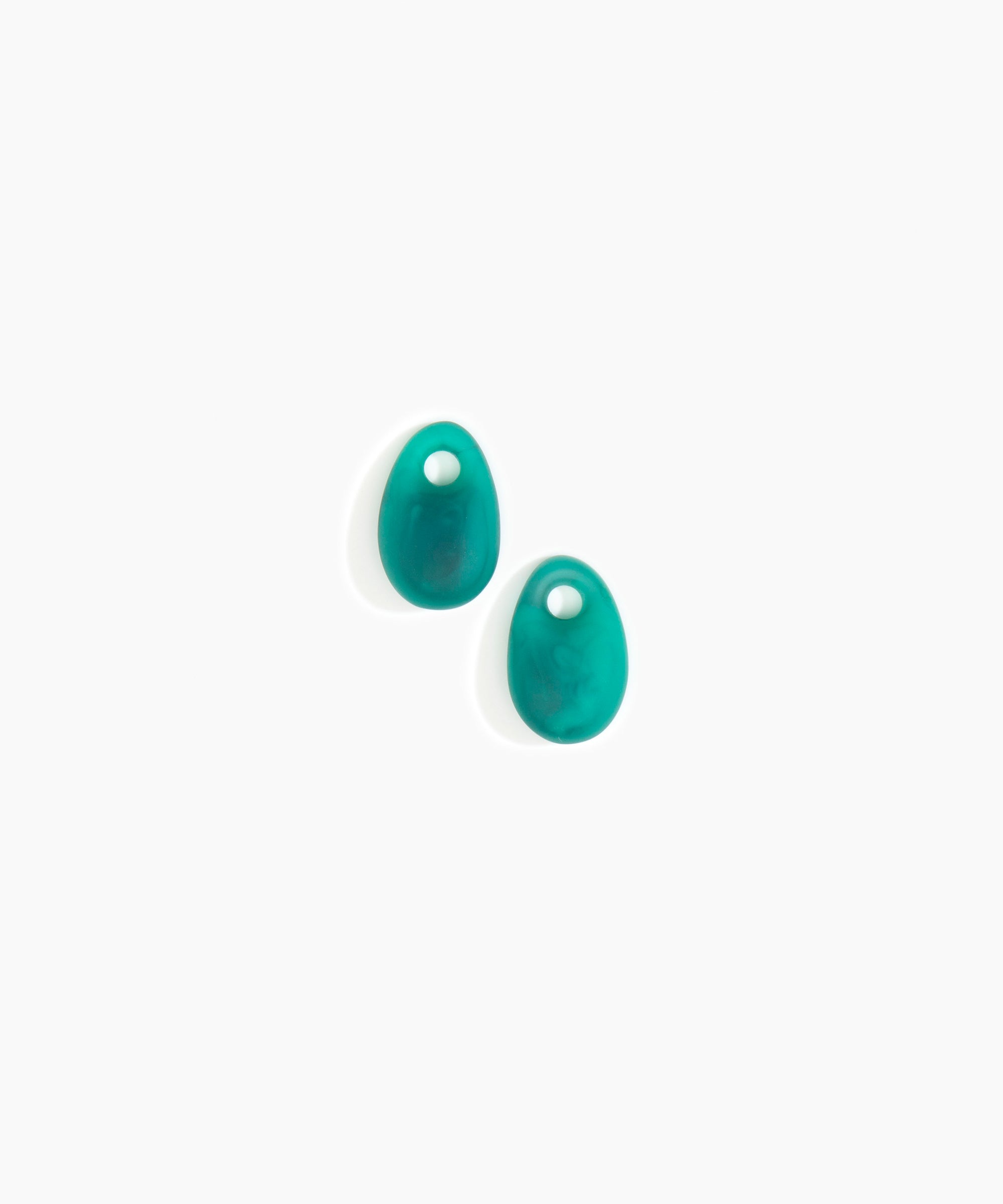 Dinosaur Designs Small Rock Beads in Mineral Swirl Colour resin
