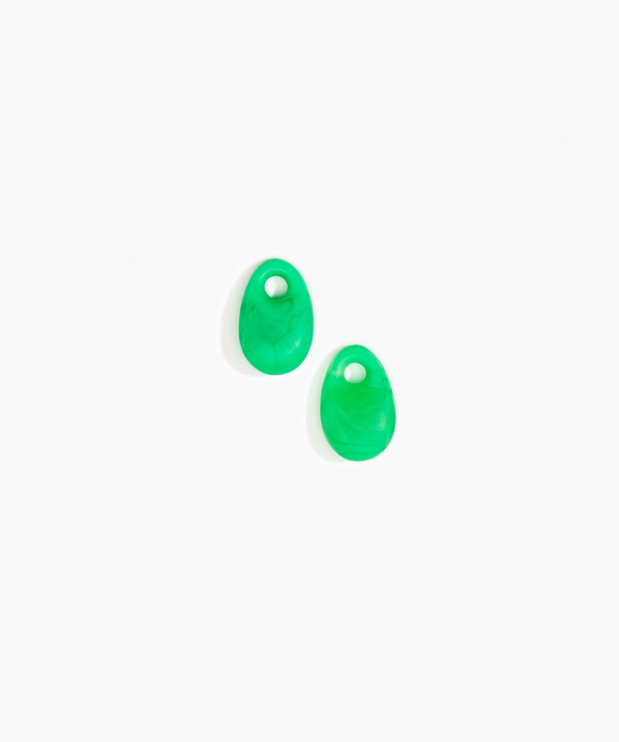 Dinosaur Designs Small Rock Beads in Leaf Colour resin