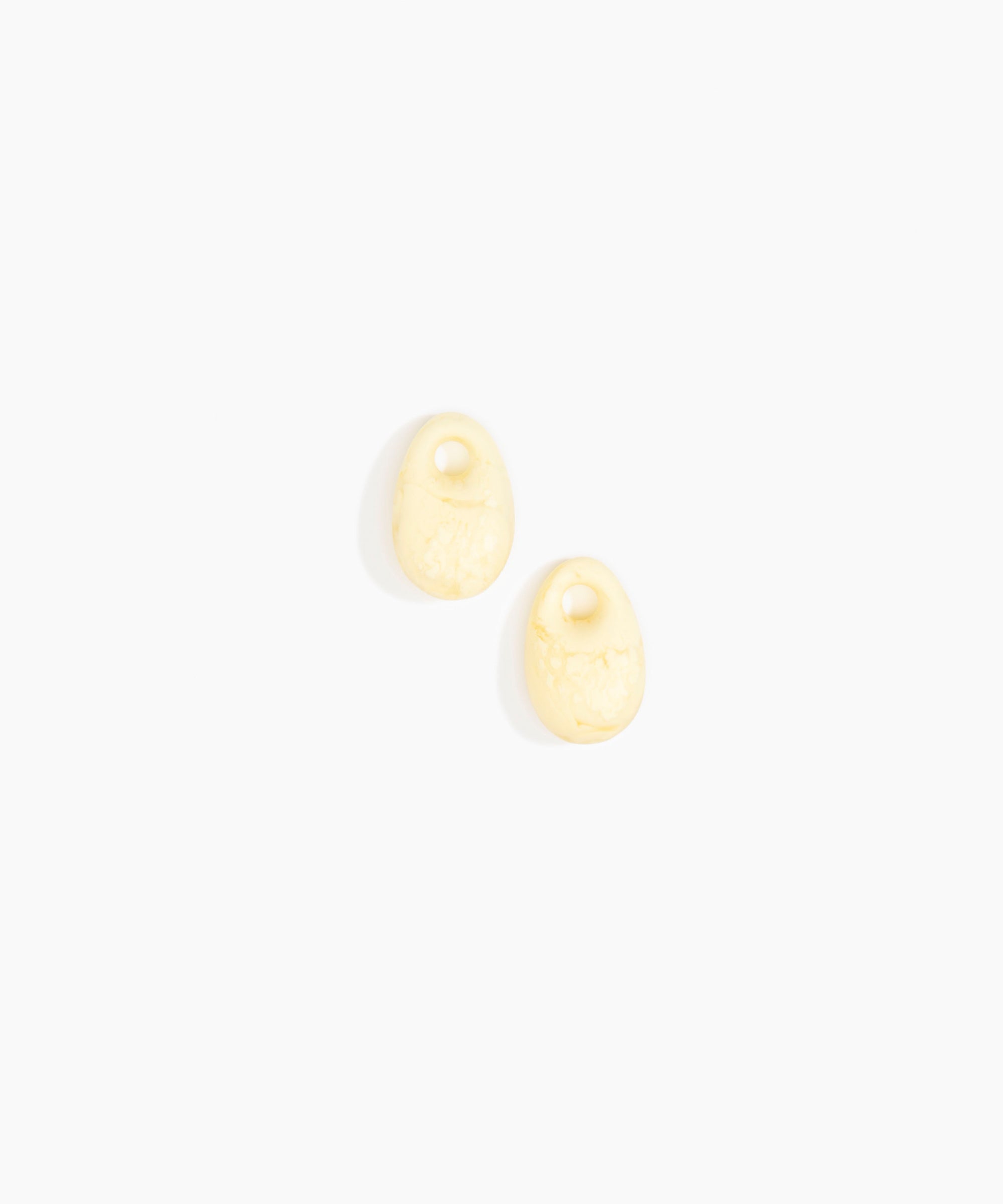 Dinosaur Designs Small Rock Beads in Lemon Colour resin