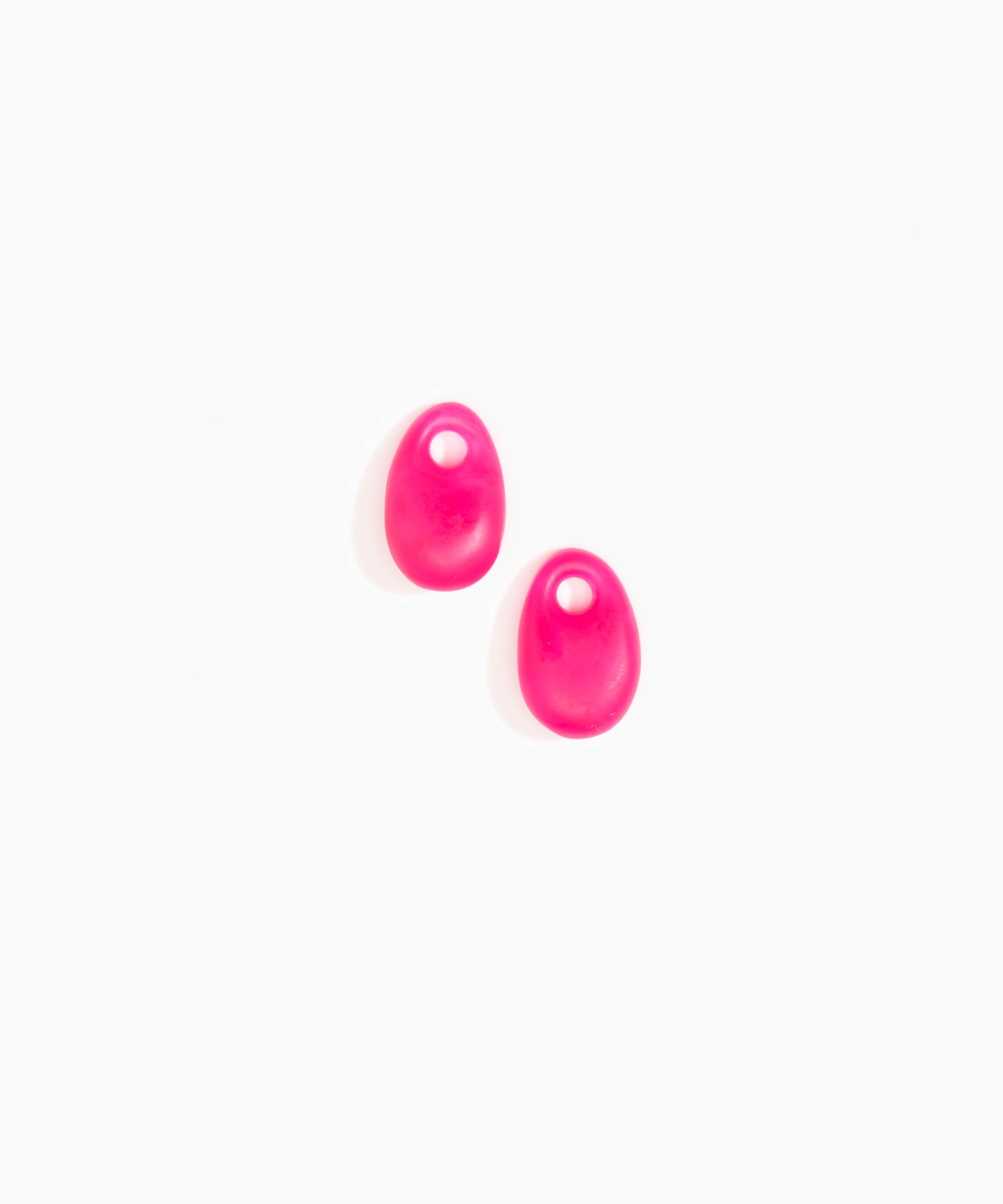Dinosaur Designs Small Rock Beads in Flamingo Colour resin