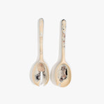 Dinosaur Designs Long Stone Servers in Sandy Pearl Colour resin