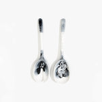 Dinosaur Designs Long Stone Servers in White Marble Colour resin