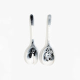 Dinosaur Designs Long Stone Servers in White Marble Colour resin