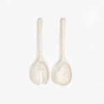 Dinosaur Designs Long Stone Servers in Chalk Swirl Colour resin