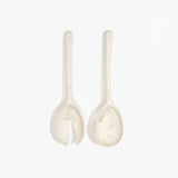 Dinosaur Designs Long Stone Servers in Chalk Swirl Colour resin