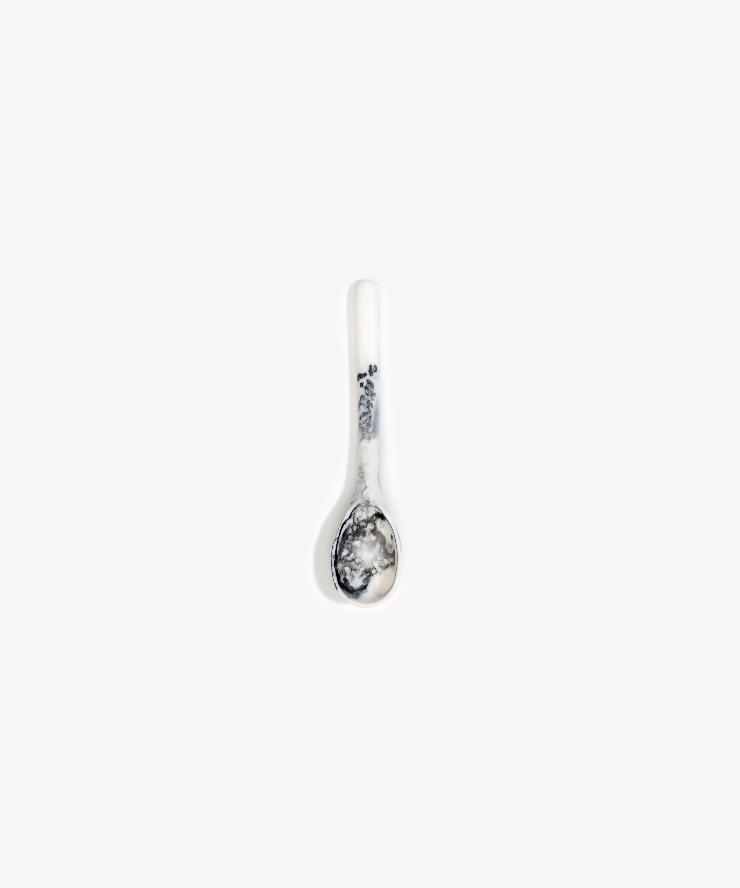 Dinosaur Designs Stone Spoon in White Marble Colour resin