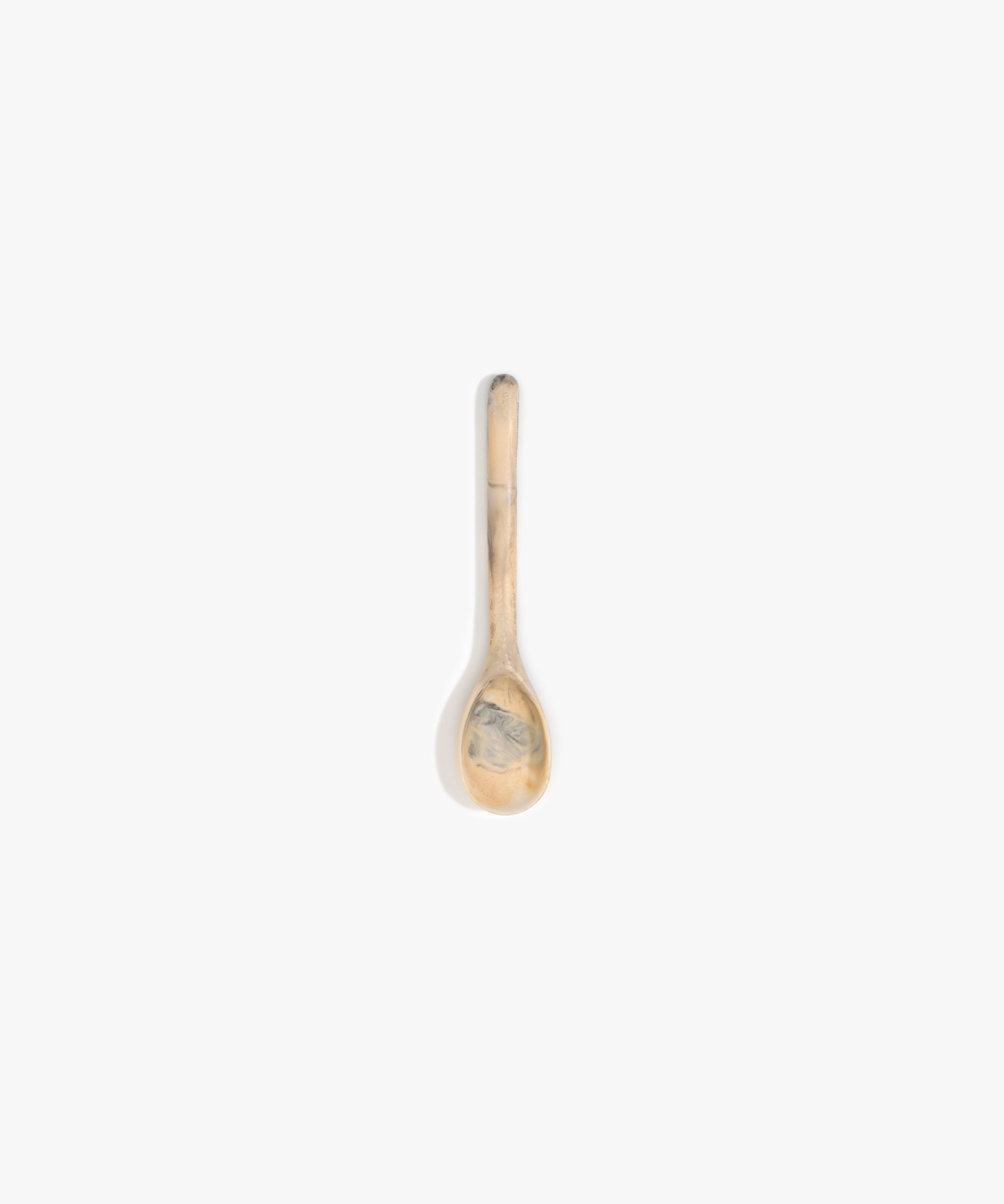 Dinosaur Designs Stone Spoon in Sandy Pearl Colour resin