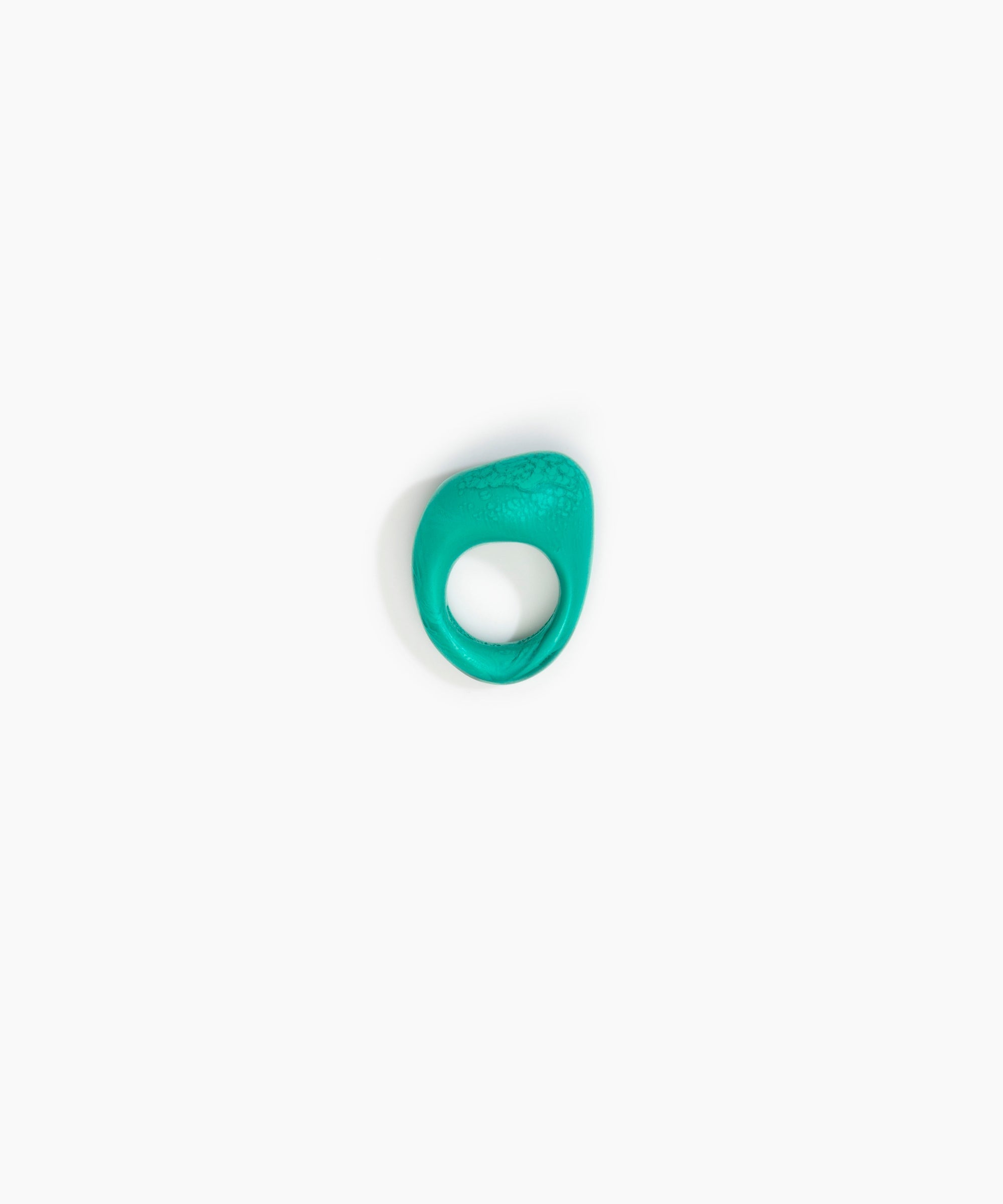 Dinosaur Designs Pebble Ring in Mineral Swirl Colour resin with Regular Fit