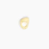 Dinosaur Designs Pebble Ring in Lemon Colour resin with Regular Fit