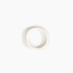 Dinosaur Designs Large Organic Bangle in Chalk Swirl Colour resin with Wide Fit
