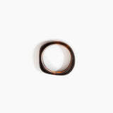 Dinosaur Designs Large Organic Bangle in Tortoise Colour resin with Wide Fit